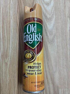 Old English Furniture Polish Spray Aerosol Protective Shield Wood Cleaner 12.5oz